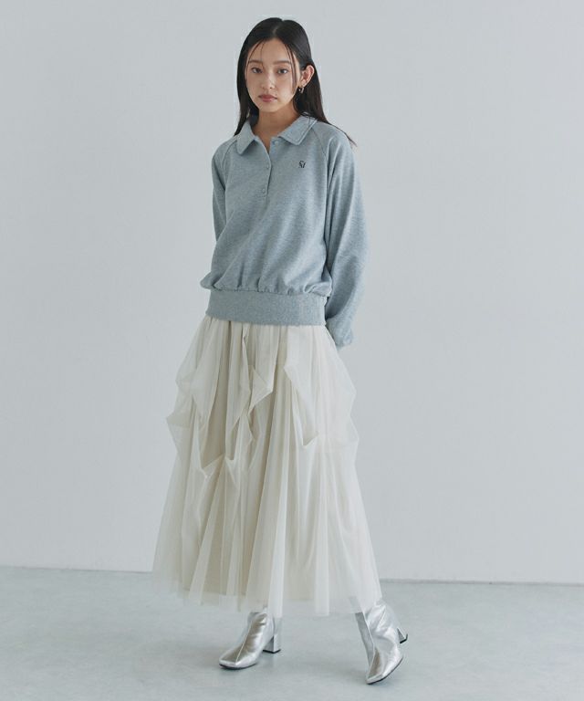 163cm / 杢グレー / M