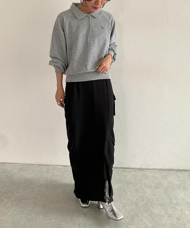 158cm / 杢グレー / M