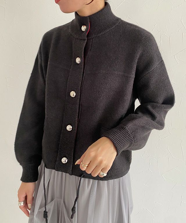 158cm / チャコール×レッド / M