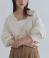 [ECLAM] チュールレイヤードニットカーディガン