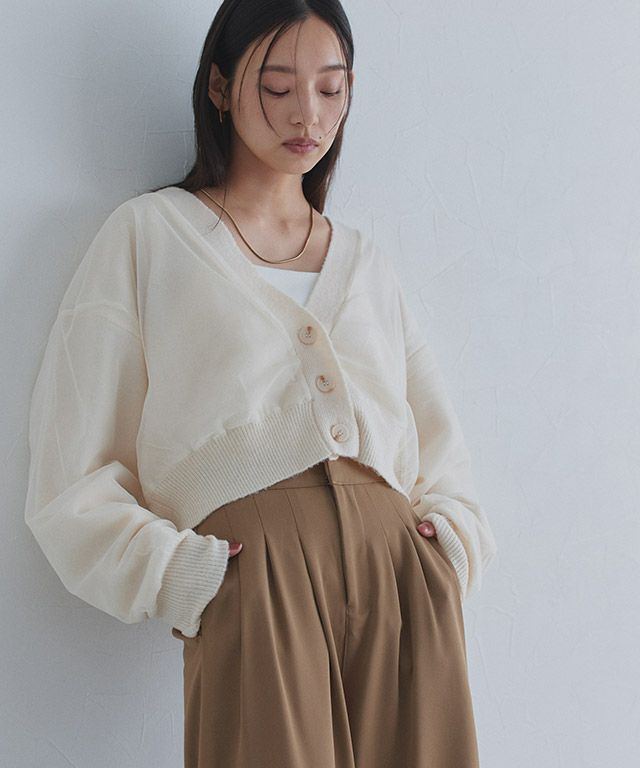 163cm / アイボリー×アイボリー / M