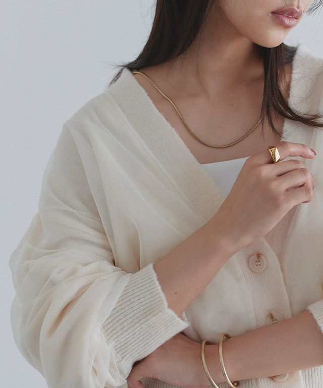 163cm / アイボリー×アイボリー / M