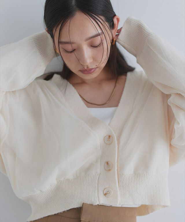 163cm / アイボリー×アイボリー / M