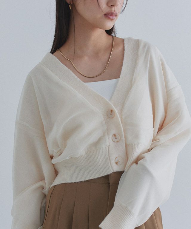 163cm / アイボリー×アイボリー / M