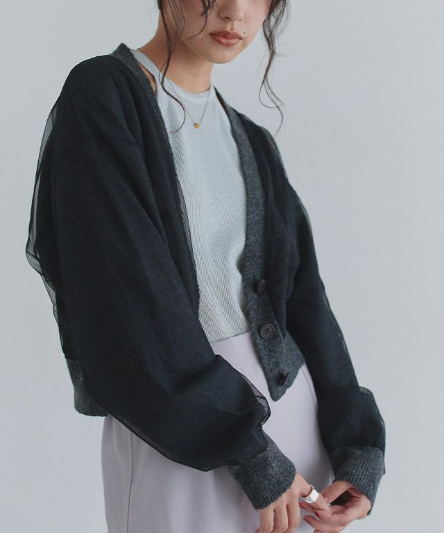 163cm / ブラック×グレー / M