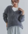 [ECLAM] シャギーＶネックニット