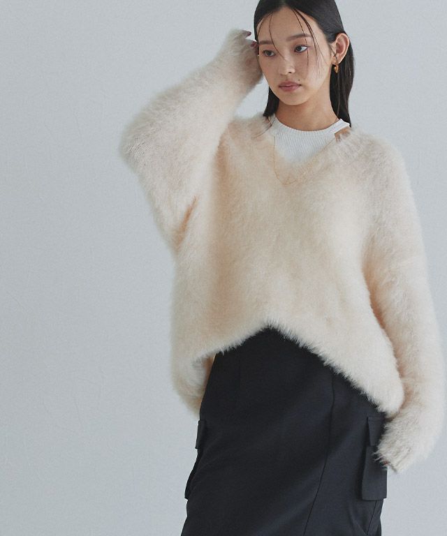 163cm / アイボリー / M