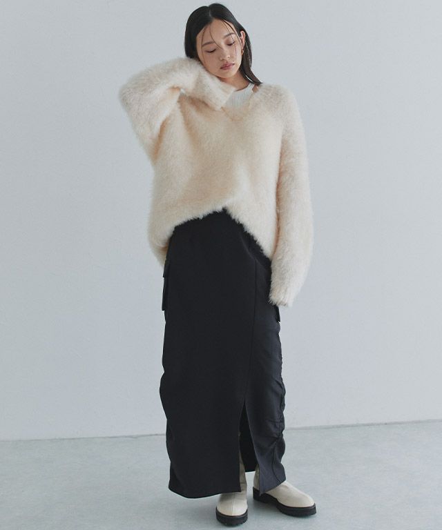 163cm / アイボリー / M