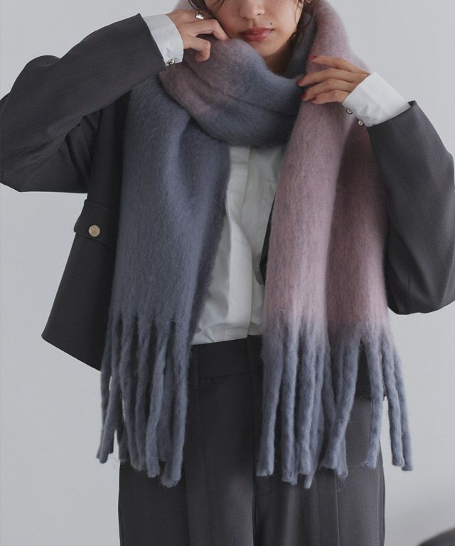 163cm / ピンク×グレー / M