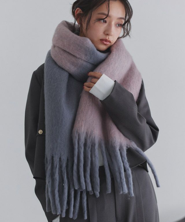 163cm / ピンク×グレー / M