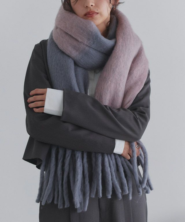 163cm / ピンク×グレー / M