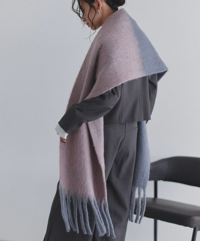 163cm / ピンク×グレー / M