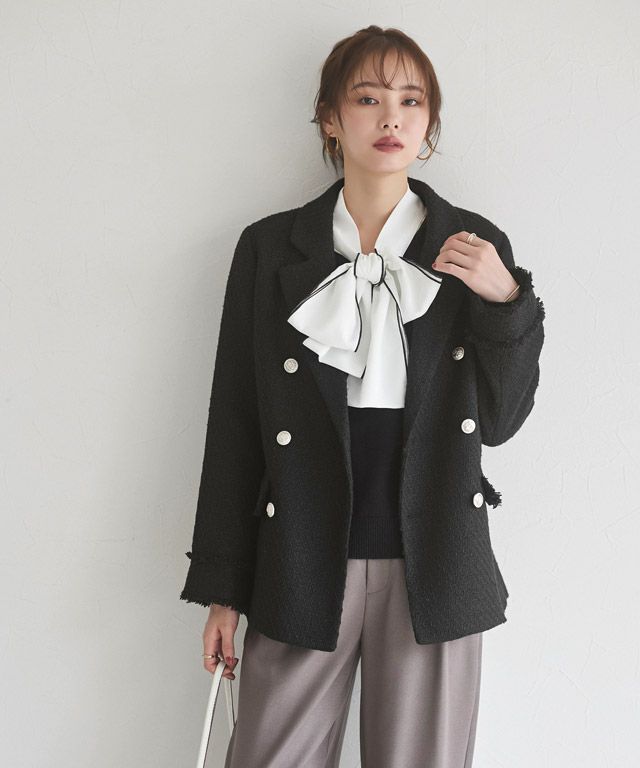 167cm / ツイード / ブラック / M