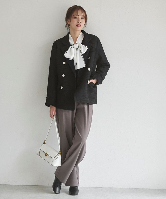 167cm / ツイード / ブラック / M