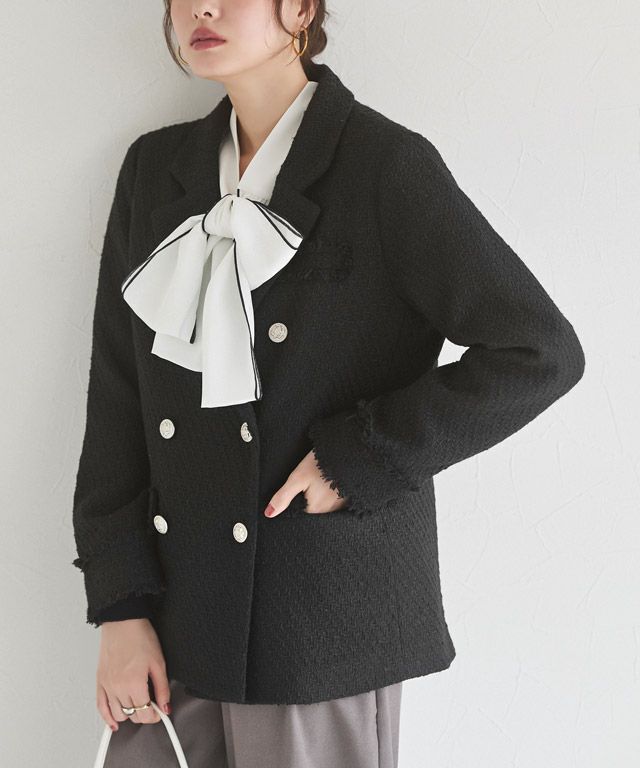 167cm / ツイード / ブラック / M