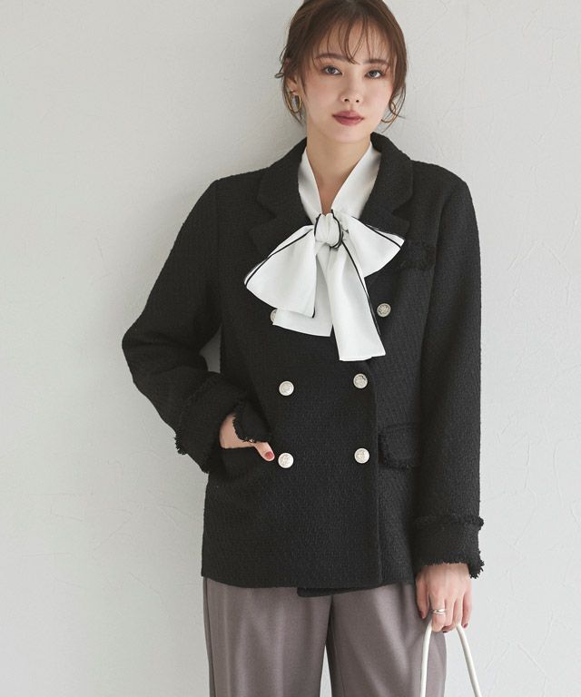 167cm / ツイード / ブラック / M