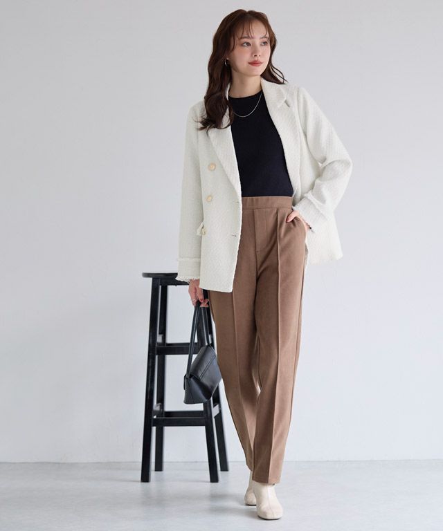 167cm / ツイード / オフホワイト / M