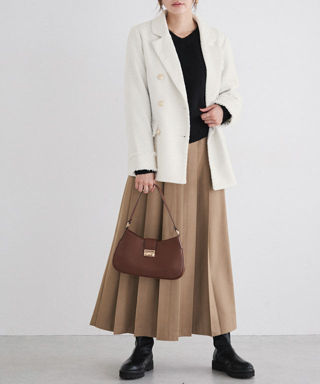 166cm / ツイード/オフホワイト / M