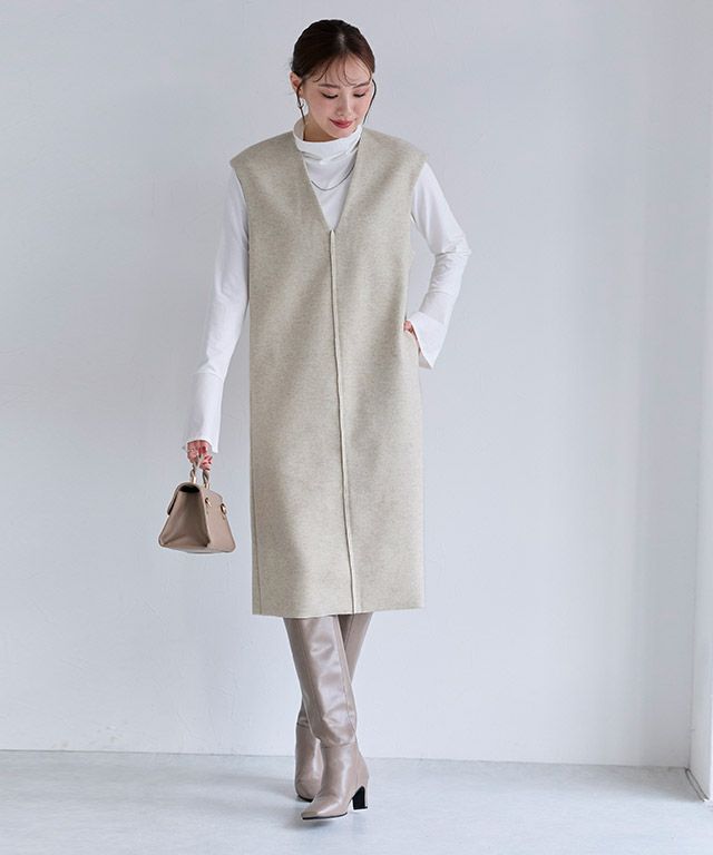 167cm / 杢アイボリー / M