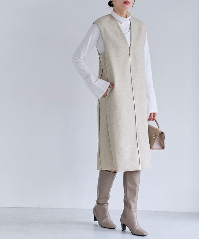 167cm / 杢アイボリー / M