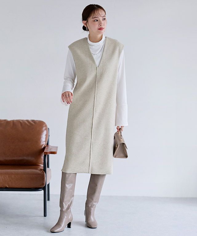 167cm / 杢アイボリー / M