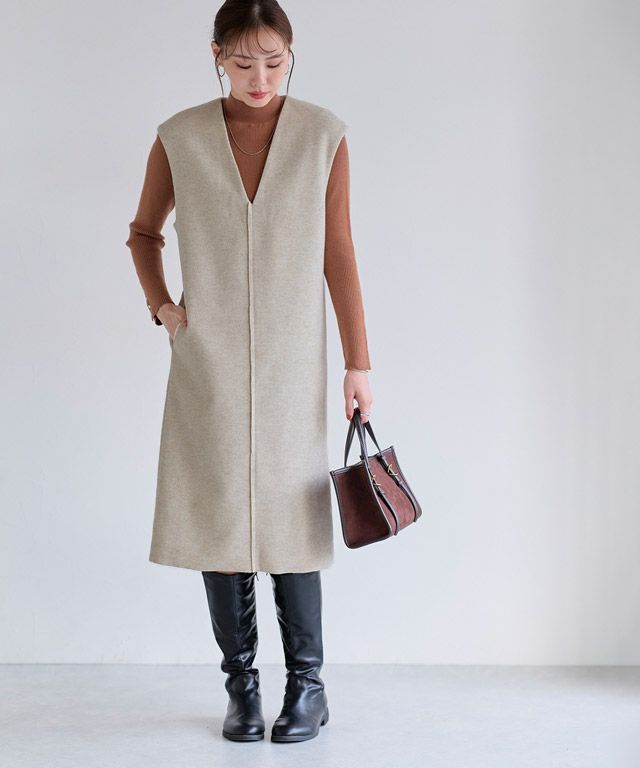 167cm / 杢アイボリー / M