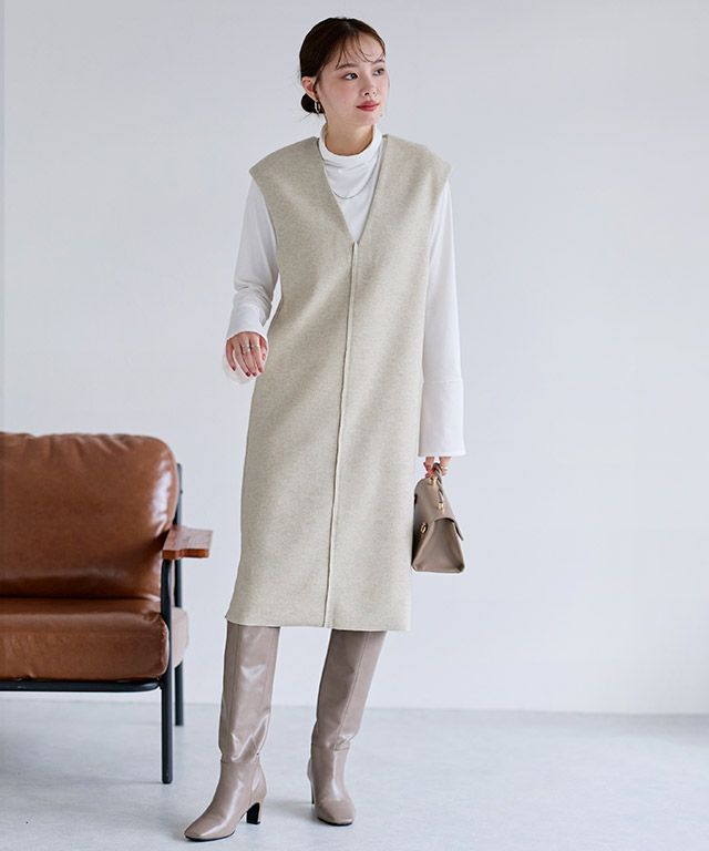 167cm / 杢アイボリー / M