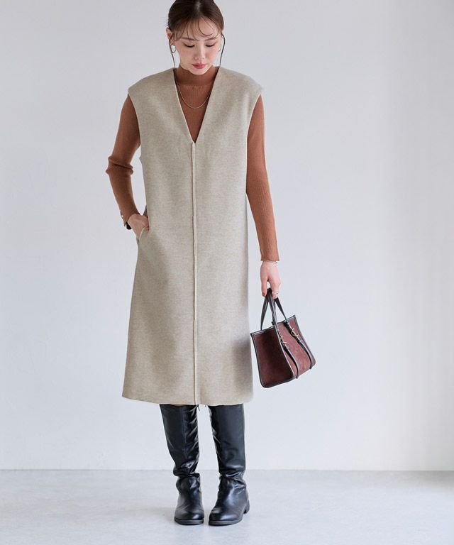 167cm / 杢アイボリー / M