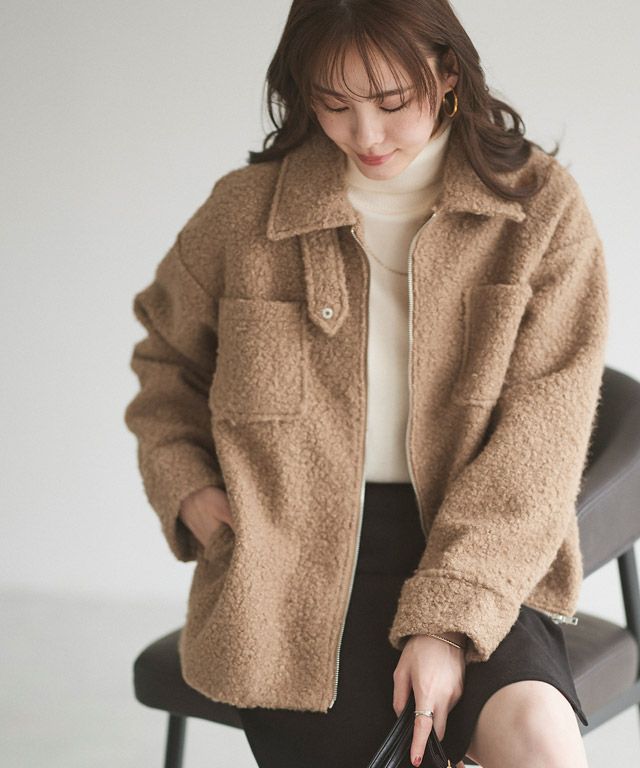 【新品・未使用】ココディール　ブークレステンカラーショートコート ブークレステンカラーショートコート｜PETAL ONLINE（ペタルオンライン）