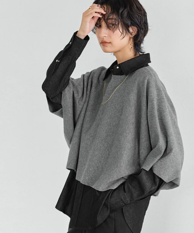 166cm / 杢グレー / M