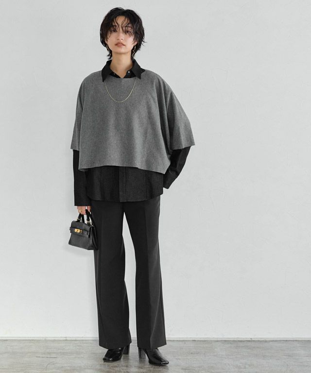 166cm / 杢グレー / M