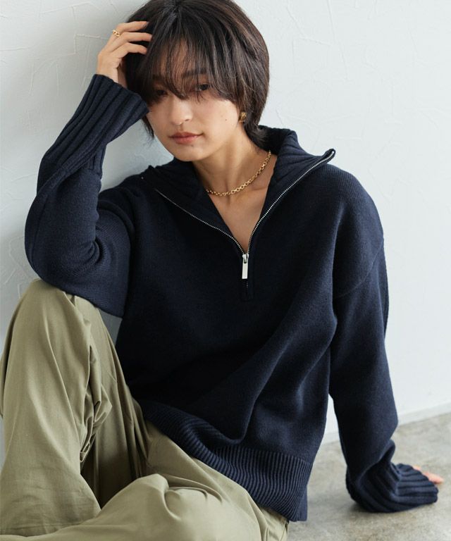 166cm / ダークネイビー / M