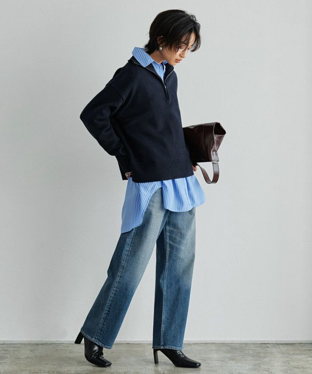 166cm / ダークネイビー / M