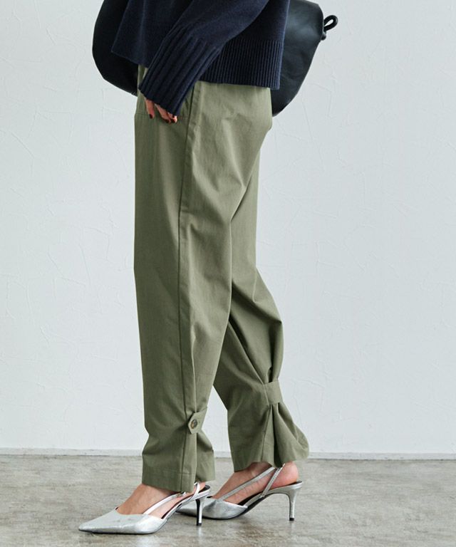 166cm / ダークネイビー×カーキ / M