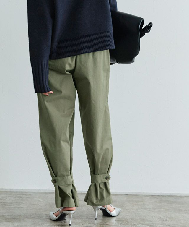 166cm / ダークネイビー×カーキ / M