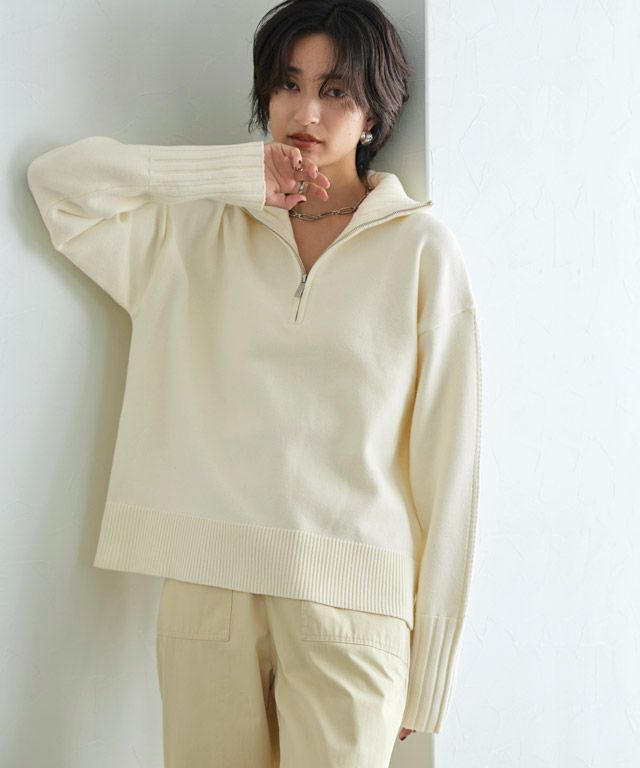 166cm / アイボリー×エクリュ / M