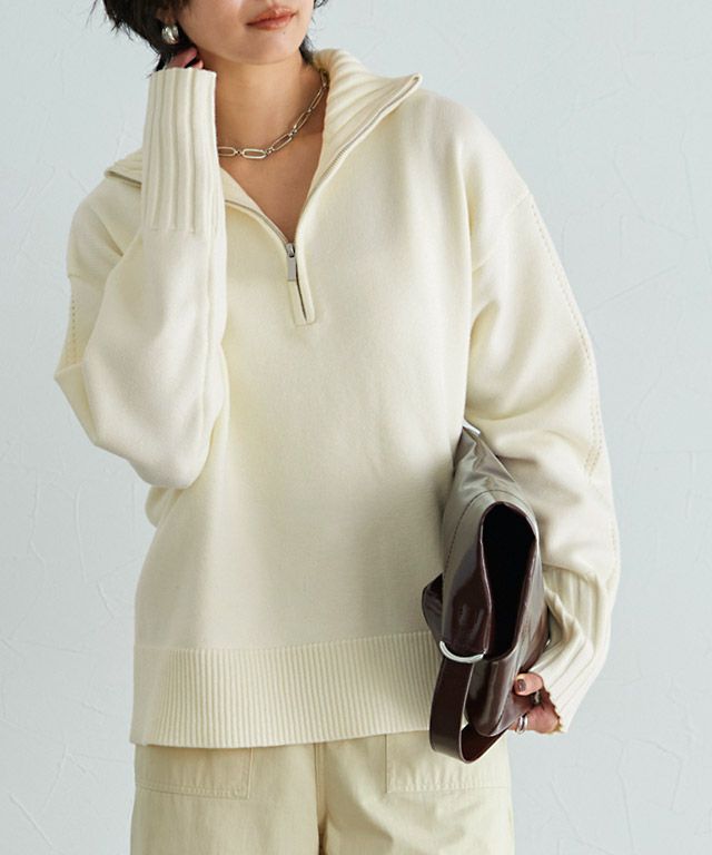 166cm / アイボリー×エクリュ / M