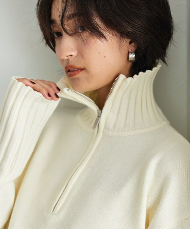 166cm / アイボリー×エクリュ / M