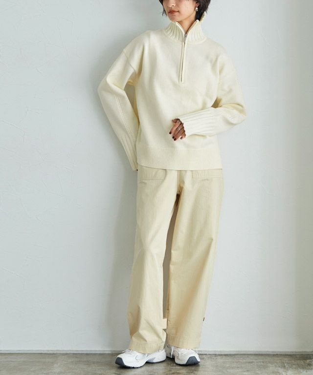 166cm / アイボリー×エクリュ / M