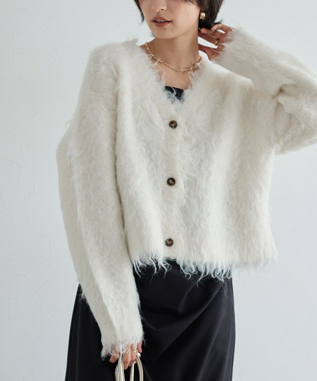 166cm / アイボリー×ブラック / M