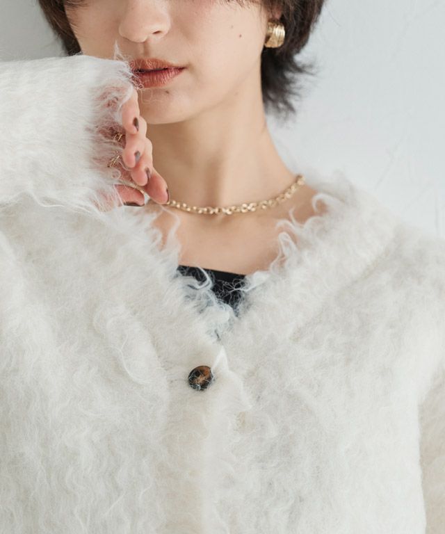 166cm / アイボリー×ブラック / M