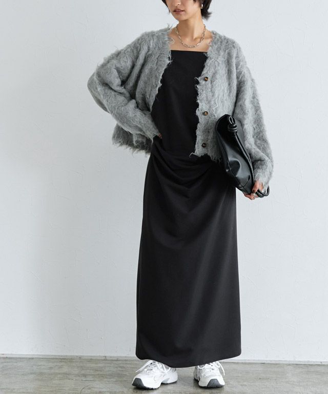 166cm / グレー×ブラック / M