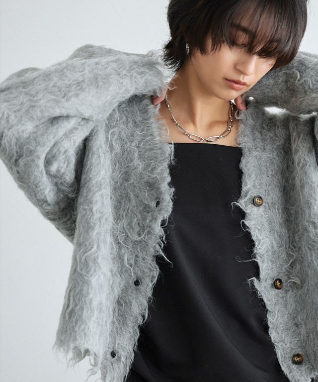 166cm / グレー×ブラック / M