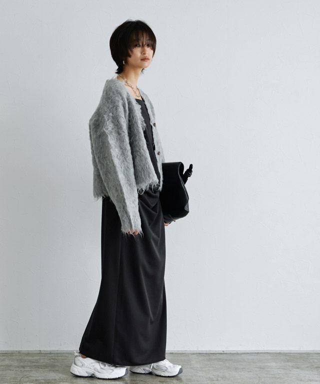 166cm / グレー×ブラック / M