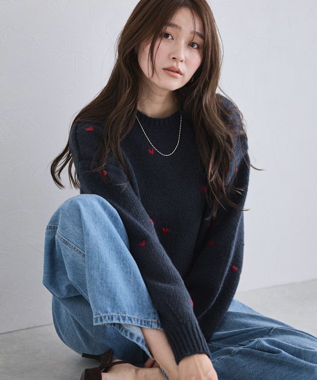 166cm / ネイビー×レッド / M