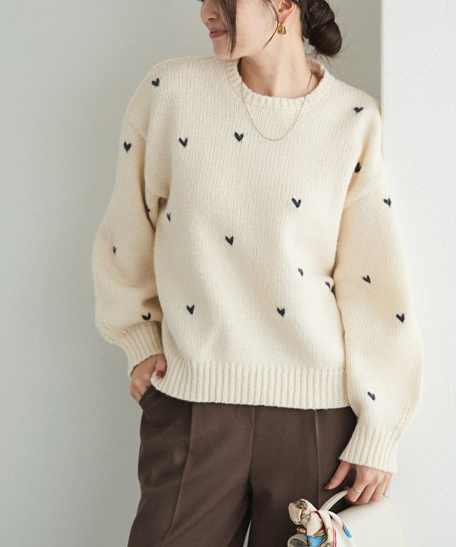 166cm / アイボリー×ブラック / M