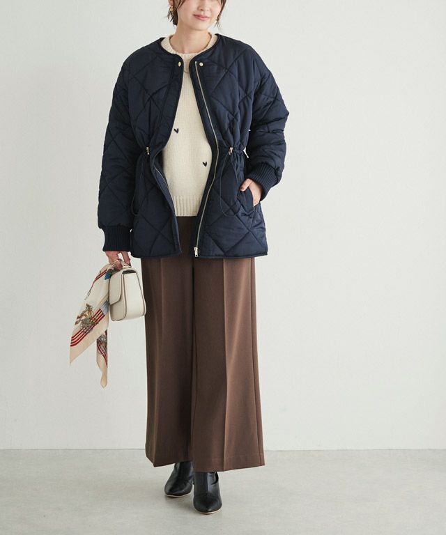 166cm / アイボリー×ブラック / M