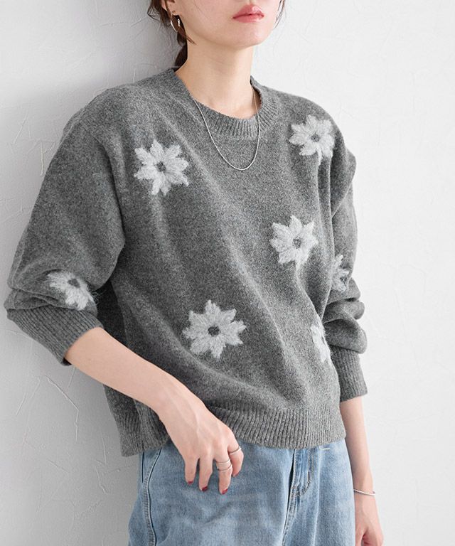 167cm / 杢チャコール×グレー / M