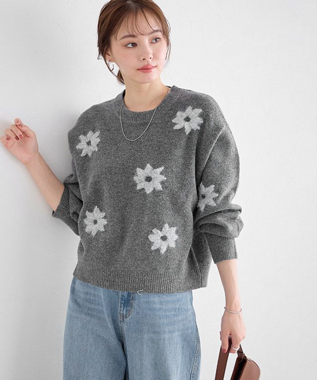 167cm / 杢チャコール×グレー / M