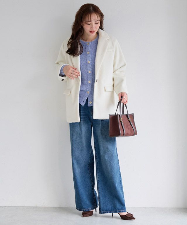 167cm / 杢ブルーミックス / M